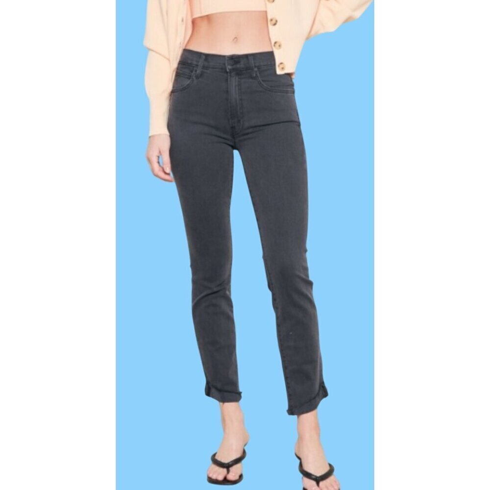 Mother High Waisted Rascal Ankle slit Flip jeans in Dancing in the dark size 29